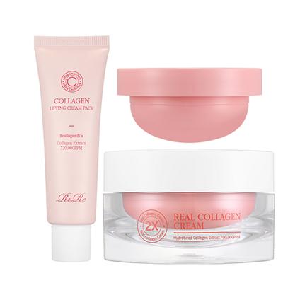 LIRR Collagen Lifting Cream Pack + Echte Collagen-Creme (Hauptprodukt + Nachfüllung), 1 Packung