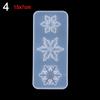 Jewelry Crafts Home Decoration Snowflake Resin Molds Silicone Pendant Epoxy Resin Mold Christmas Gift