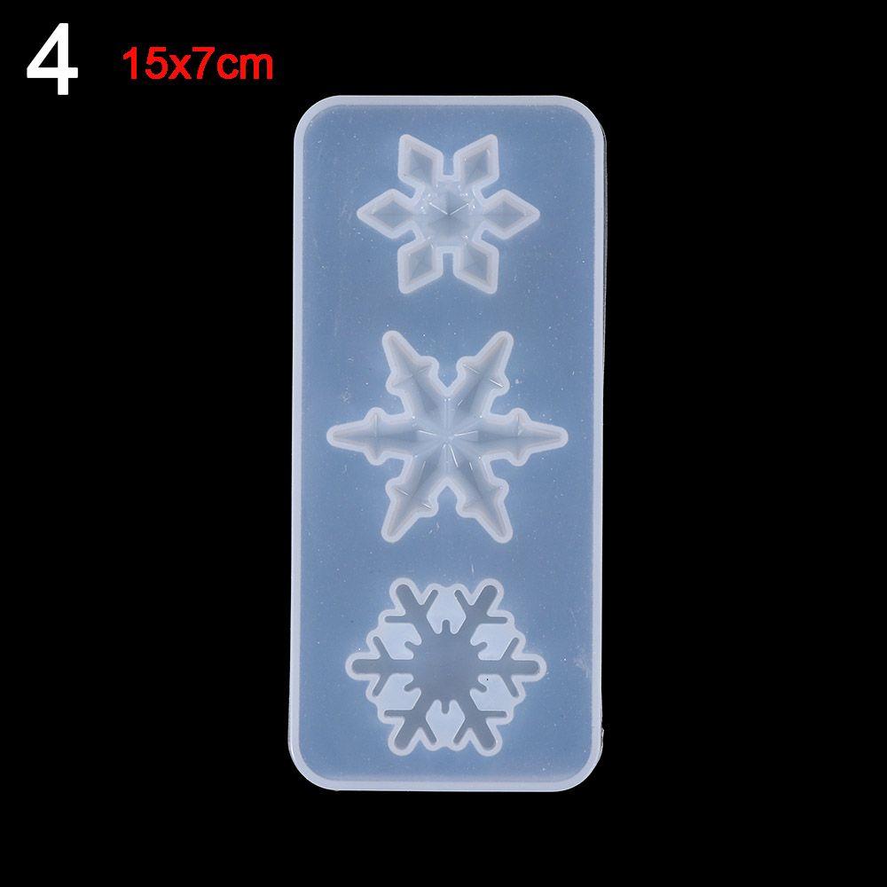 Jewelry Crafts Home Decoration Snowflake Resin Molds Silicone Pendant Epoxy Resin Mold Christmas Gift