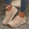 New Large-sized Breathable Low-top Single-shoe Women's Sporty Casual Flat Lace-up Board Shoes