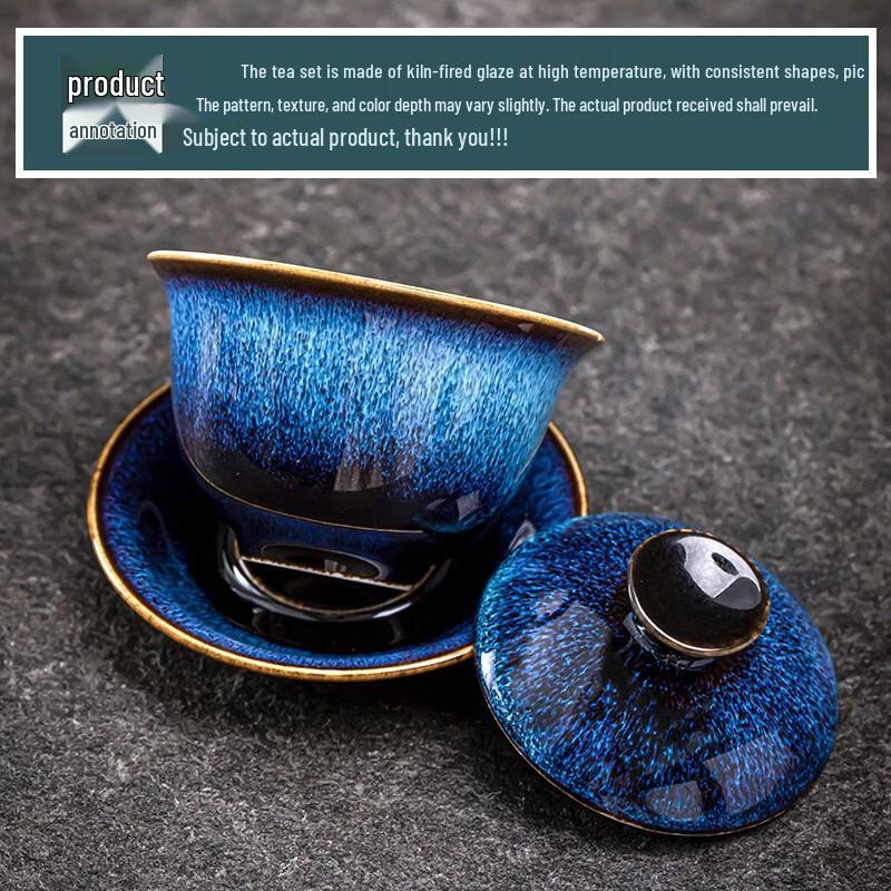 Sushiceramic 13-Piece Kung Fu Tea Set with Silver Glaze