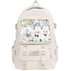 High-value backpack female student versatile niche schoolbag Japanese transparent pain bag large-capacity backpack transparent baby bag