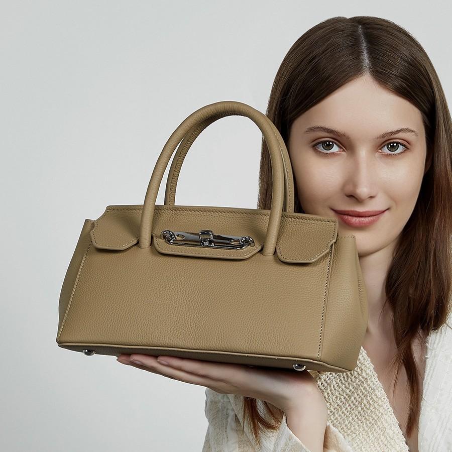 Leather Women'S Bag Platinum Kelly Bag Women'S Handbag Crossbody Bag Mom Bag Versatile Shoulder Bag