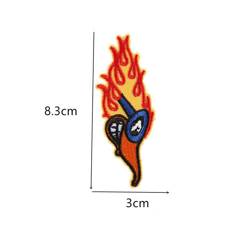 Embroidery Iron On Patches for Clothing DIY Stripes Clothes Stickers