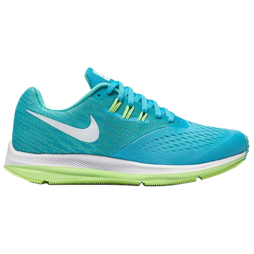 Nike Zoom Winflo 4 Comfortable Soft Durable Low-Top Casual Running Shoes Women sneaker Blue 898485-400