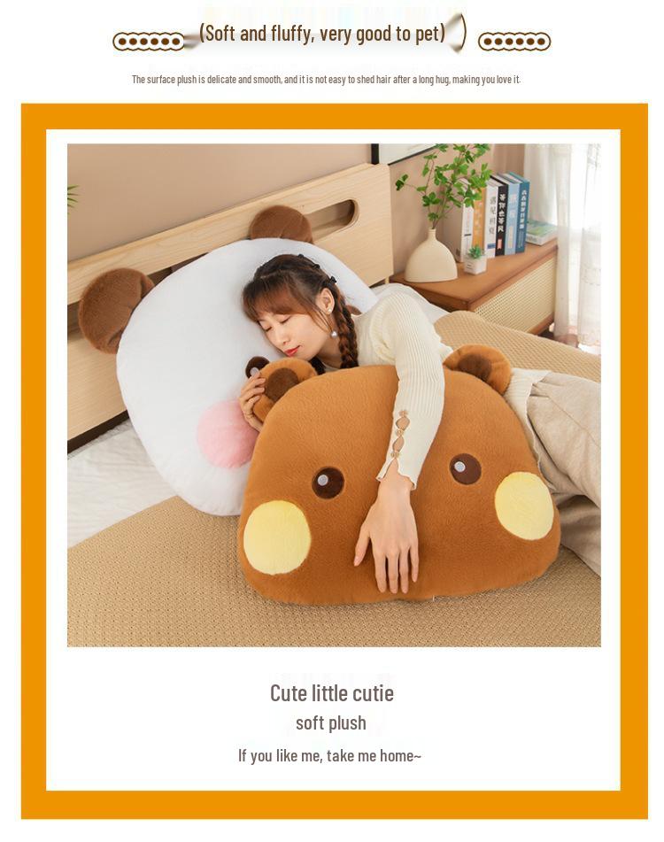 Ein Zwei Buuh Plüschkissen mit Cartoon: Multifunktionale weiche Kissen & große Puppe für das Bettkopfteil oder die Heimdekoration