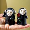 Adorable Resin Ghost Figurine With Skull Wizard Design For Halloween Home Decor Gift