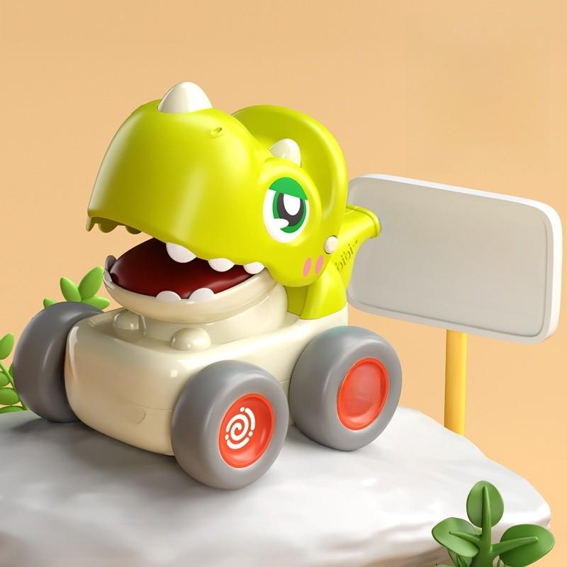 Dinosaur Pressing Whistle Inertia Car With Interactive Play For Kids Ages 3 To 6