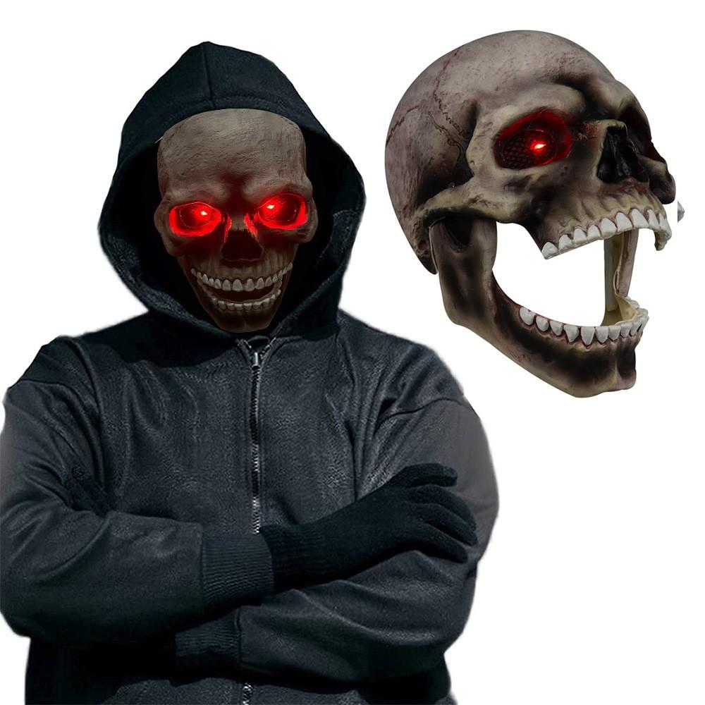 New Halloween product: a skull mask with a moving mouth Movable Mouth Skull Full Head Skull Mask