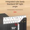 Multiple Functional Steel Carpenter Tool 45° Angles Guide & 90° Layout Square Upgrades for Accurate Marking & Measuring