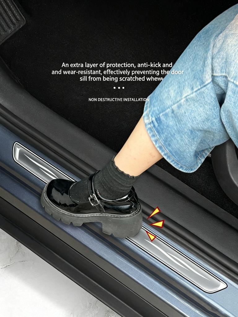 For BYD Sea Lion 07 EV Dropper Threshold Strip Protective Sticker Modified Welcome Pedal Scratch Resistant Protective Sticker