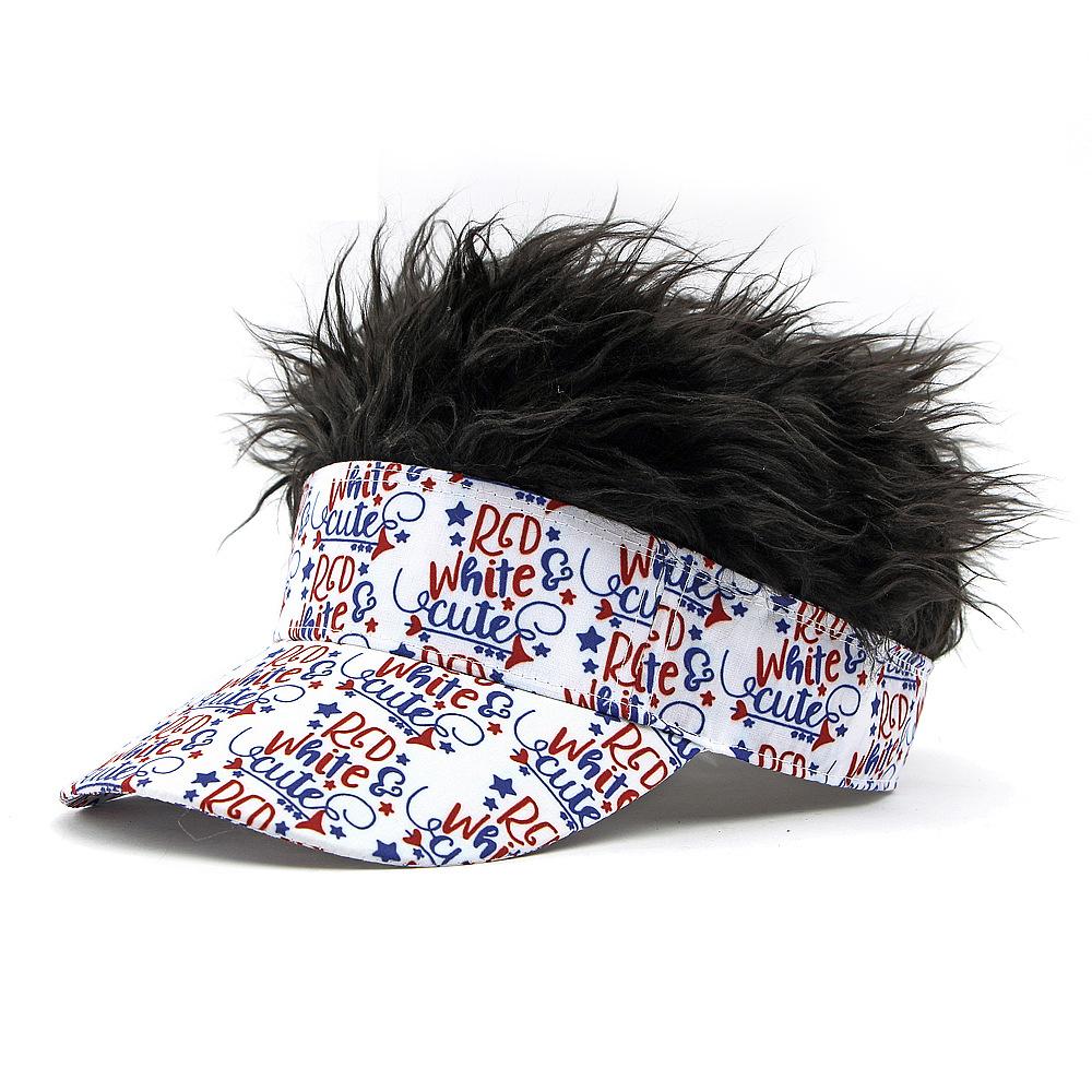 

Мужская шапочка-парик, бейсболка с принтом букв чёрный