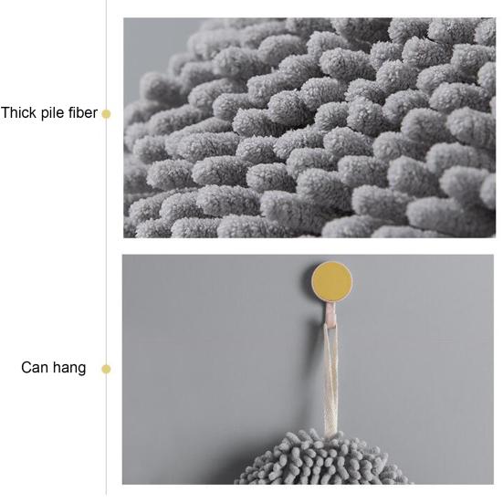 Prosop de mână agățat prietenos cu pielea cu burete pentru șnur Prosop de agățat antideformat pentru hoteluri