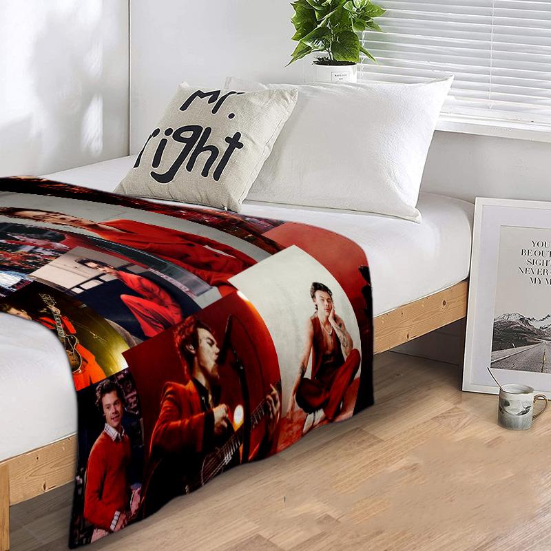 Coperta Harry Styles Perfetta per Tutte le Stagioni Morbida Confortevole Divano Ufficio Pisolino Viaggio Regalo di Compleanno Regalo di Natale