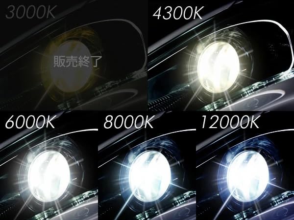 Shingen Replacement HID Bulbs, H4 Hi/Lo Switchable, 6000K, 35W/55W Compatible, Set of 2