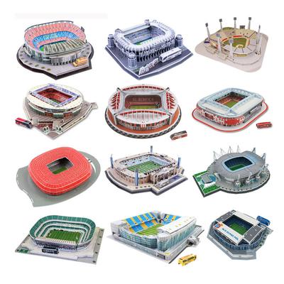 DIY 3D World Famous Building Model Three-dimensional Jigsaw Puzzle Football Stadium Stadium DIY Assembling Toy