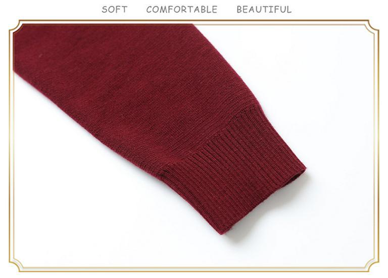 Women's Chiffon Lapel Knitwear Shirt - Long Sleeve, Middle-Aged & Elderly Spring/Autumn Fashion Base Layer Top