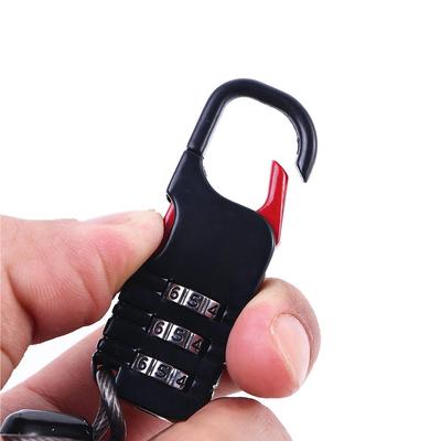 Durable Mini Cable Cable Lock Anti Theft Safety Accessories Security Lock Helmet Lock Cable Lock Bicycle Lock