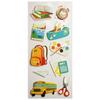 Glitter 3D Stickers - Back To School