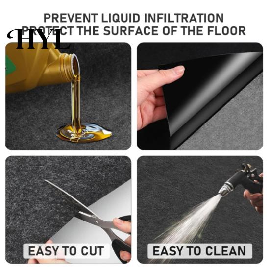 Versatile Garage Floor Covering Mat for under Car Non-Slip Oil Spill Absorbent High-quality Felt with Rubber Backing Maintenance Storage Waterproof