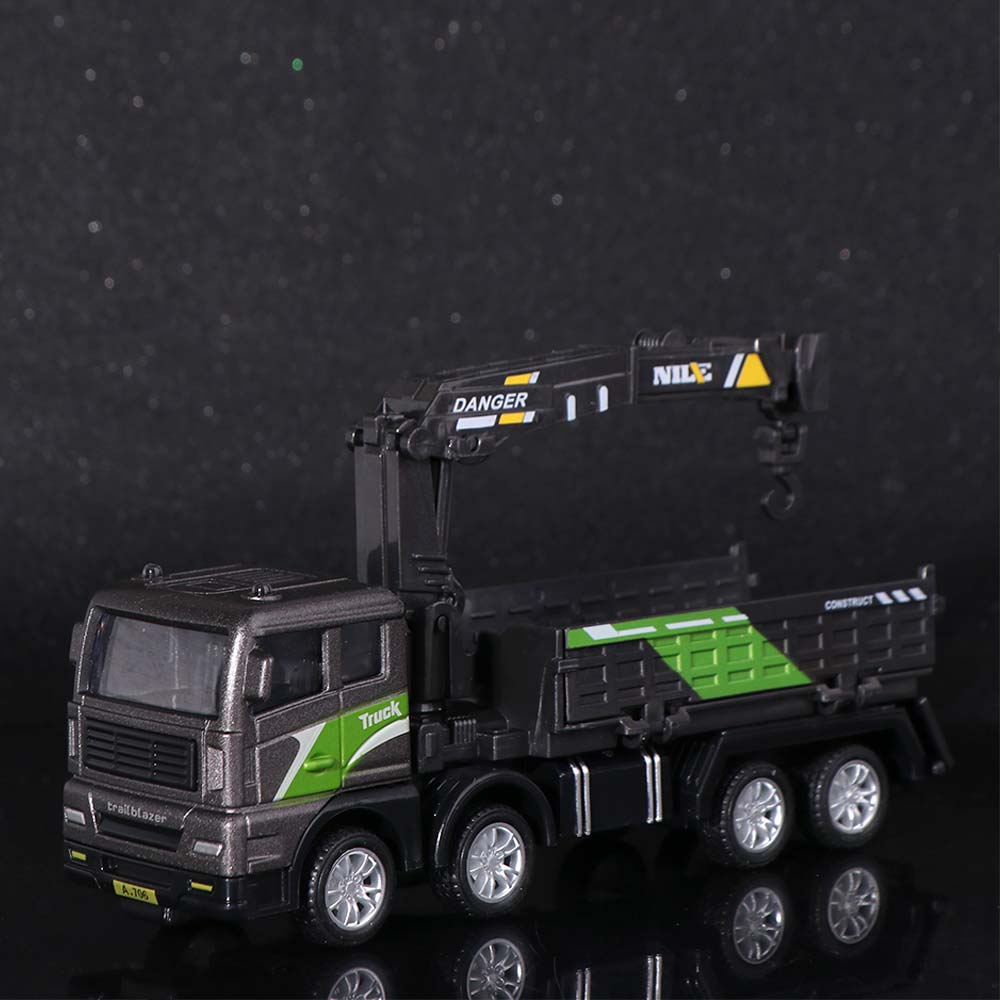 Zinc Zinc Alloy Diecast Crane Truck Toys Bulldozer Forklift Vehicle Excavator  Xmas Gifts
