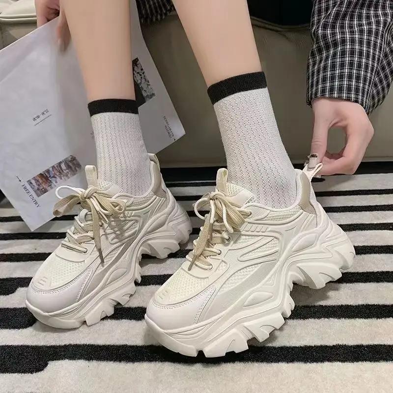 Women's Casual Shoes Mesh Breathable Platform Sneakers Versatile Fashion Designer High Quality Walking Shoes Zapatillas