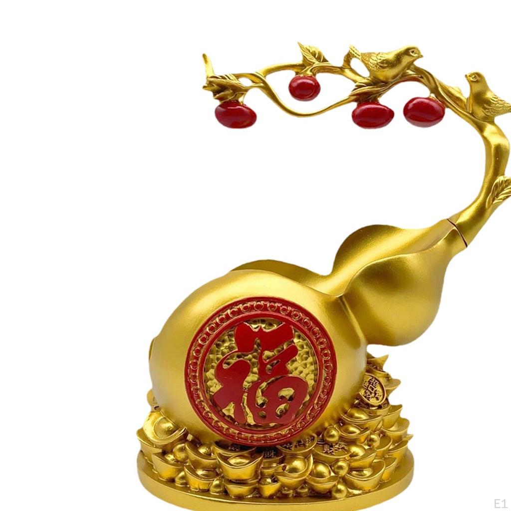Feng Shui Gourd Statue Rack Decorative Creative Single Bottle Holder for Tabletop Bookshelf Bar