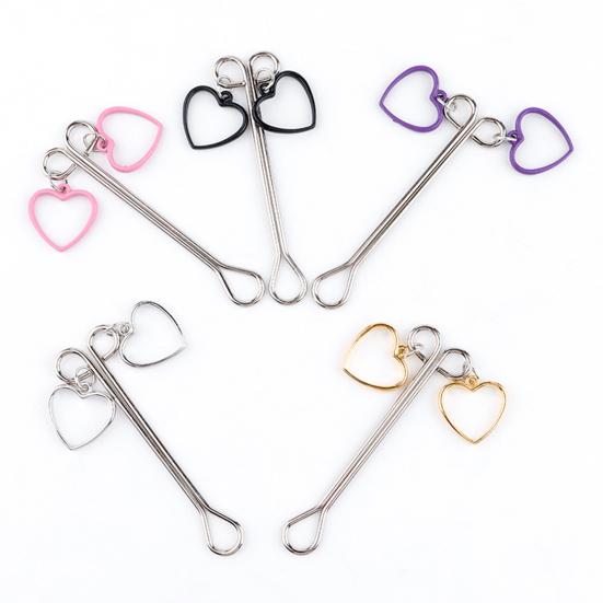 Yousheng Breast Clamp Comfortable Long Lifespan Metal Love Heart Shape Breast Clip for Couple