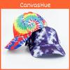 Dye Tie Print Baseball Cap Hip Hop Color Block Graffiti Visor Hat Protection Sun