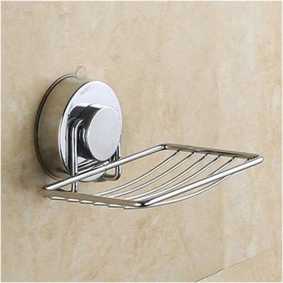 Wall Mounted Vacuum Suction Cup Soap Dish No-Drilling Bathroom Sponge Holder  for Kitchen Sink