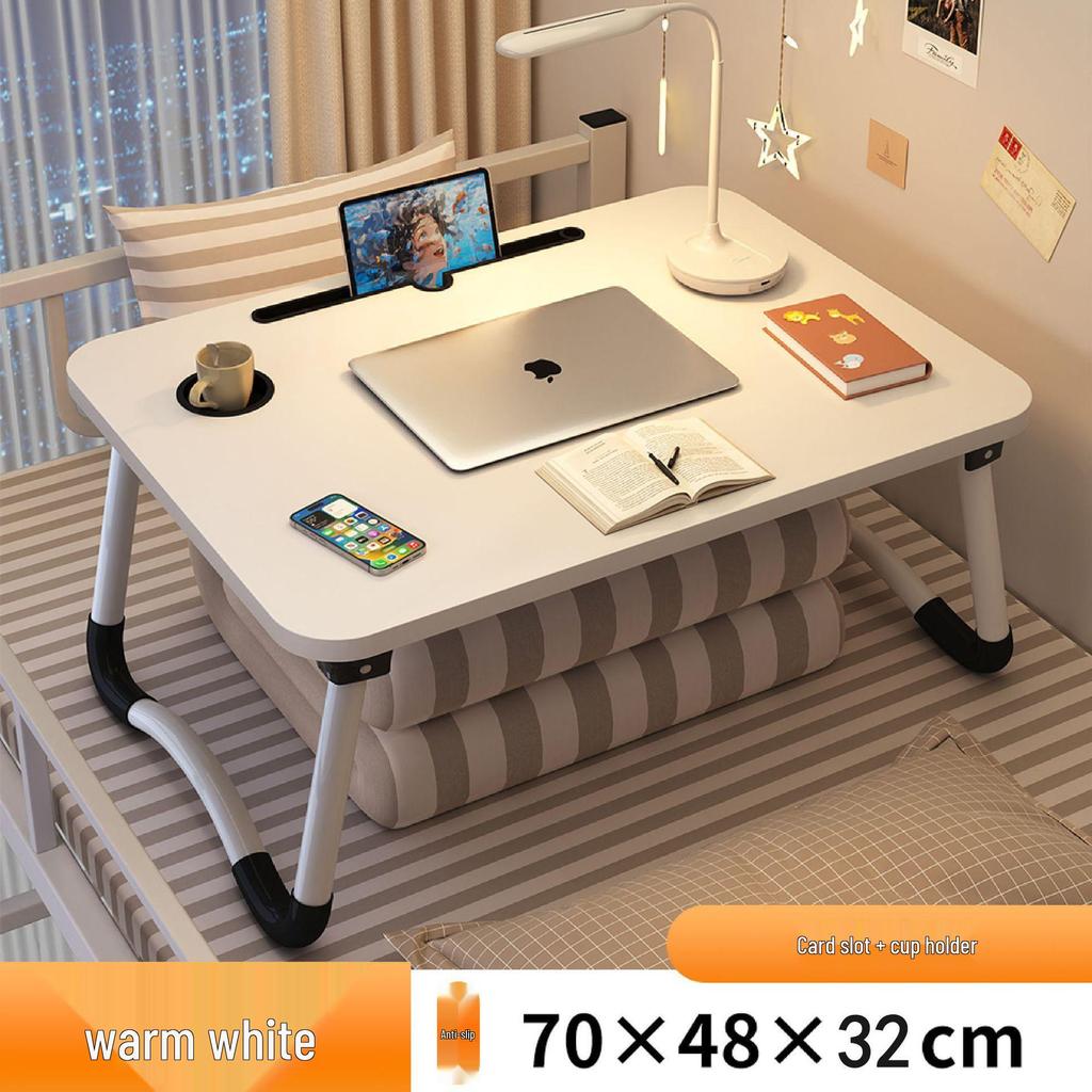 Foldable Bedside Computer Desk for Home, Bedroom, Bay Window, Dorm, or Study