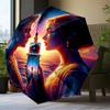 Love On The Tita-nic Umbrella Folding umbrella, automatic umbrella 8-Frame for Travel, camping Use Gift for Halloween Christmas