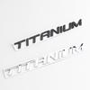 3d Metal Logo Titanium Emblem Letters Car Trunk Badge Titanium Sticker Accessories