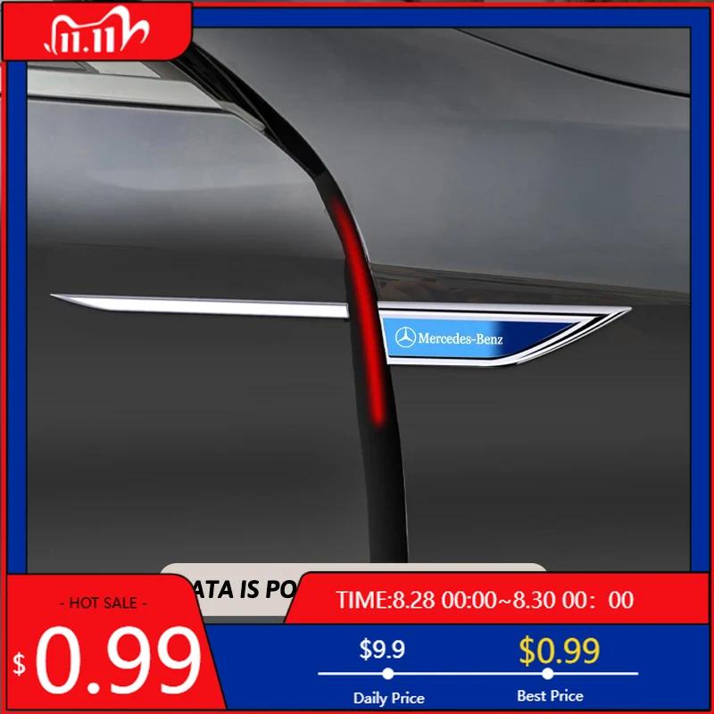 GLC GLB Car Door 3D Sticker Flag Emblem Badge Decals Stickers For Mercedes Benz AMG W206 W204 W205 W212 W213 W221 W222 W223 W25
