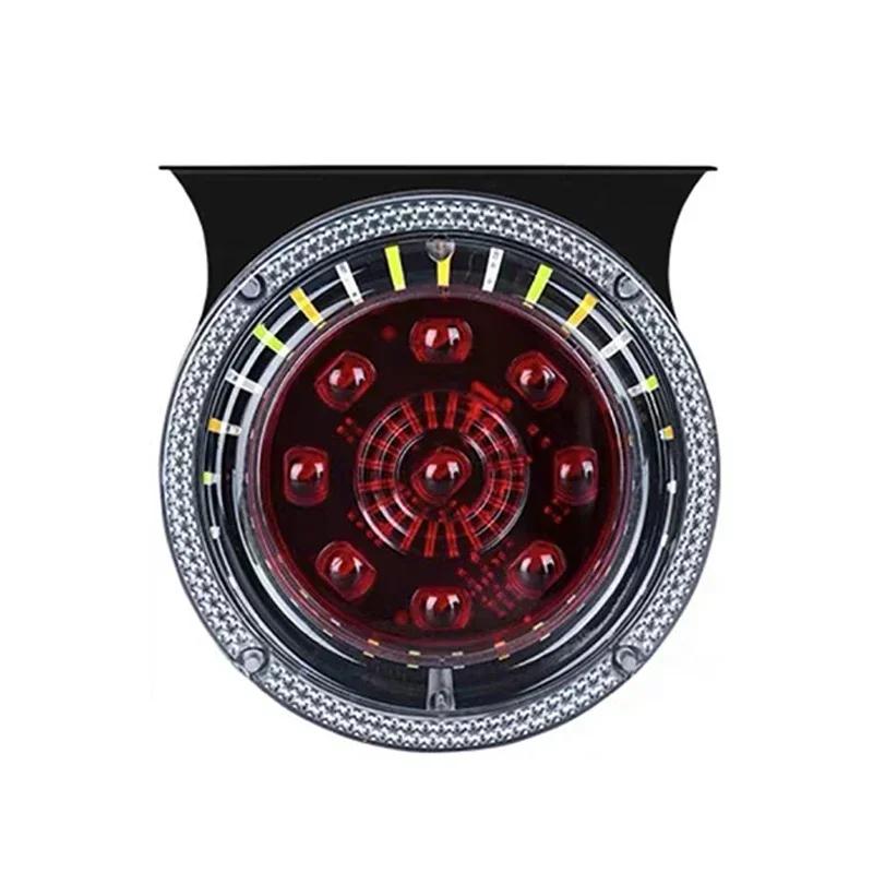 24V Multifunctional Truck Tail Light Flashing LED Light Waterproof Strobe Dynamic Streaming Lights Warning Lamp For Van SUV