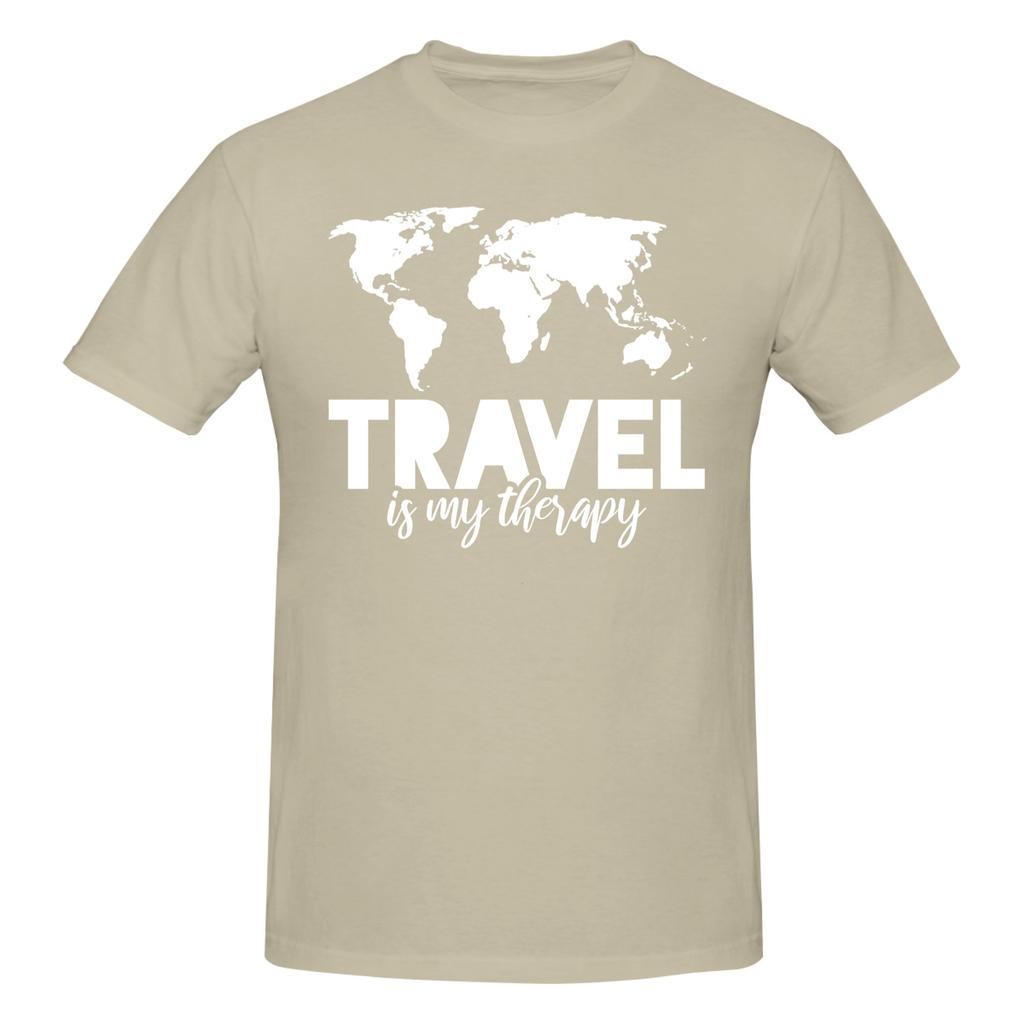 Piece Around The World Graphic  Cotton TShirt All I Need is Travel Tees Tops For Unisex