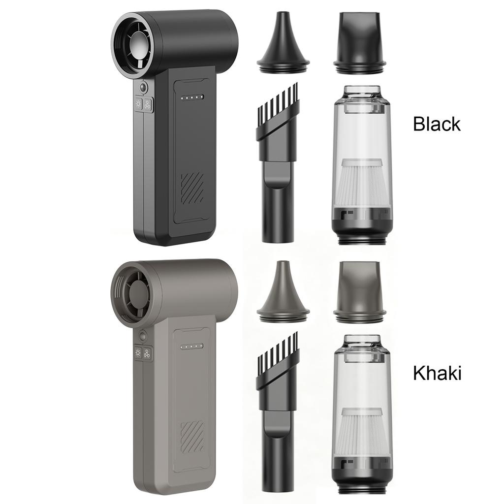 2 In 1 Compressed Air Duster Adjustable Speeds Dry Blower 4000mAh Battery Lightweight for Outdoor Cars Computers Keyboards