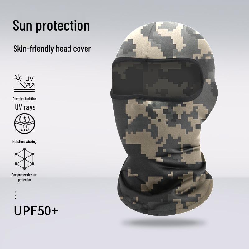 Atmungsaktive Sommer-Gesichtsmaske: Sonnencreme Sturmhaube für Radfahren, Klettern, Motorradfahren und Outdoor-Sportarten