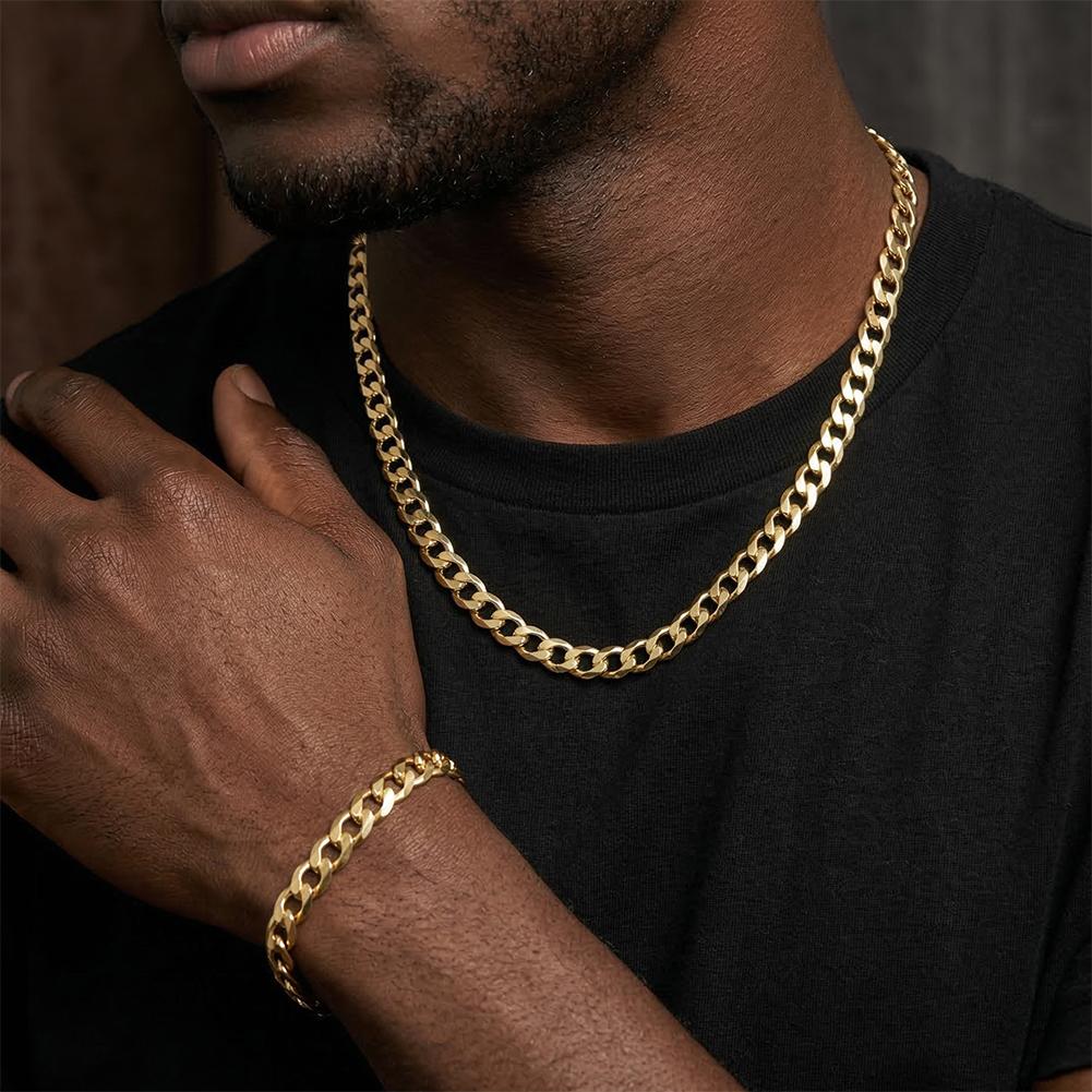 Effie Queen 925 Sterling Silver 2mm 6mm Cuban Chain Necklaces Unisex Couple Hiphop Cuban Curb Chain Choker Jewelry Gift SC60