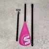 Pala Portátil Desmontable de Aluminio de Tres Secciones para Tabla de Paddle Surf/Tabla de Surf