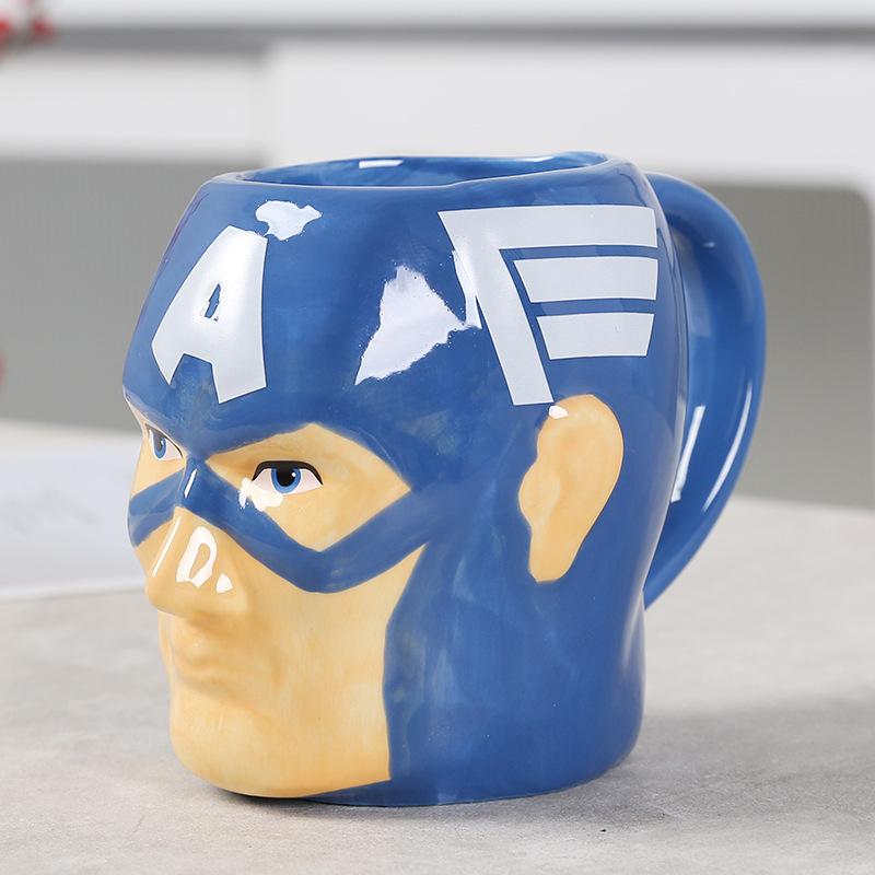 Tazza Grande in Ceramica Avengers Spider-Man Hulk Thor Iron Man Marvel Tazza da Caffè Regalo