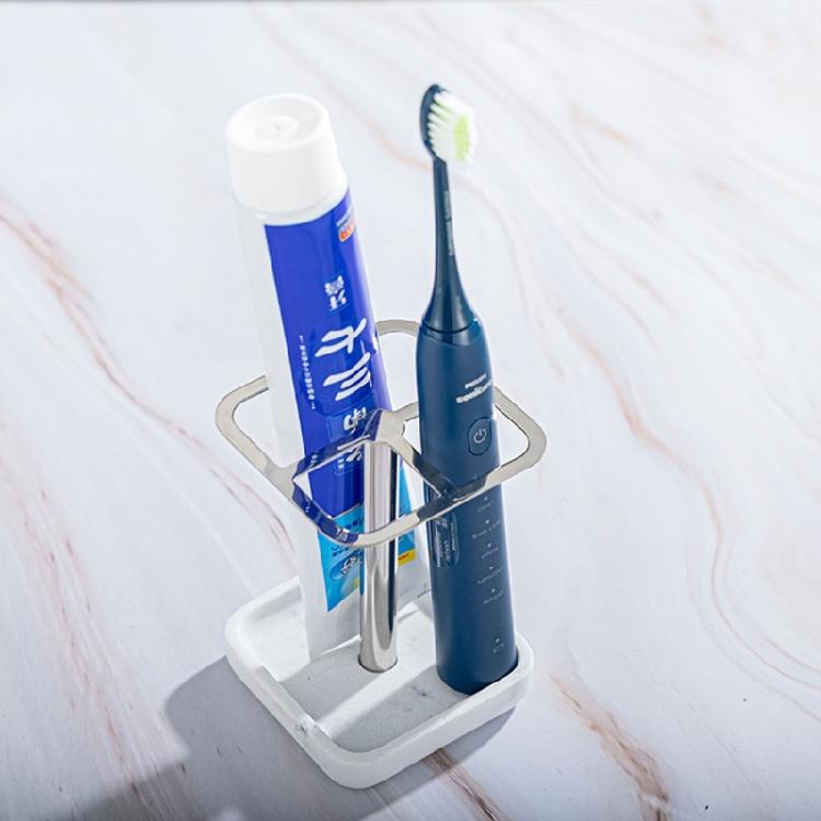 MultiPurpose Toothbrush Holder Toothpaste Rack for Bathroom Countertops In Sleekly Design for Face Cleansers,Trimmers