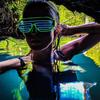 Cool Neon Glasses Double Colors Luminous Glasses Bar Supplies LED Glowing Glasses  Club Props