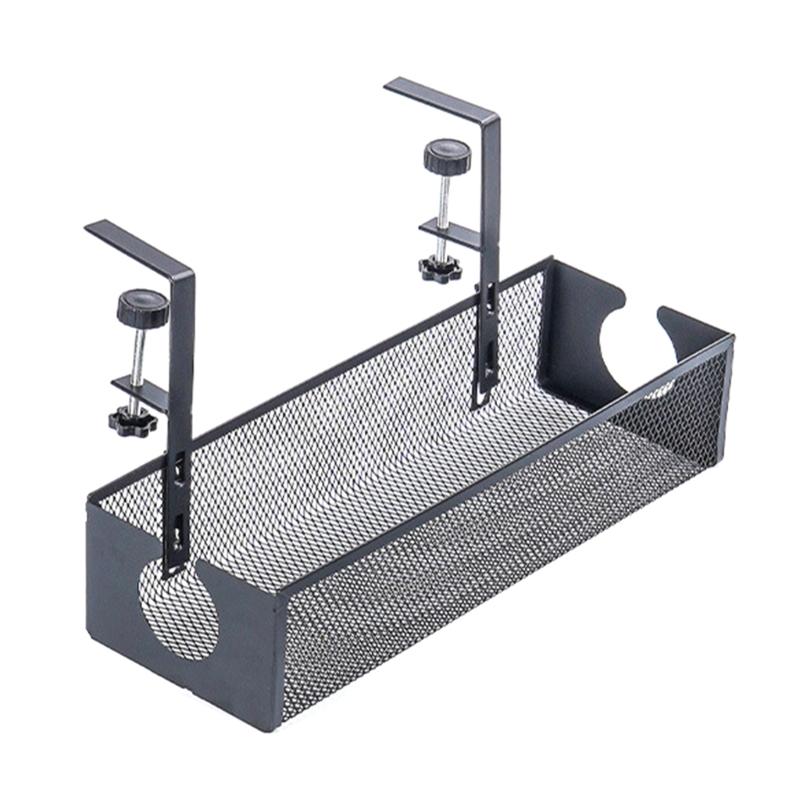Hanging Wire Basket Under Shelf Organizer Desk Storage Solution For Kitchen Office Pantries Bathroom And Closet