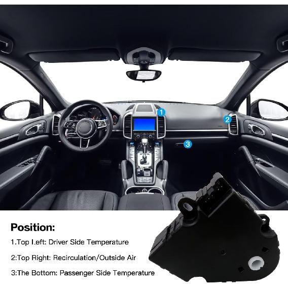 604-106 HVAC Blend Door Actuator for 1997-2004 Chevy Corvette, Replace# 89018365, 52402588, 16163982, 52402598, 52402612