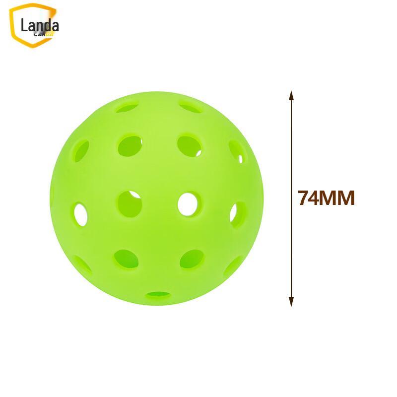 Landa PE 74mm 40-Hole Pickleball Practice Balls (10-Pack)
