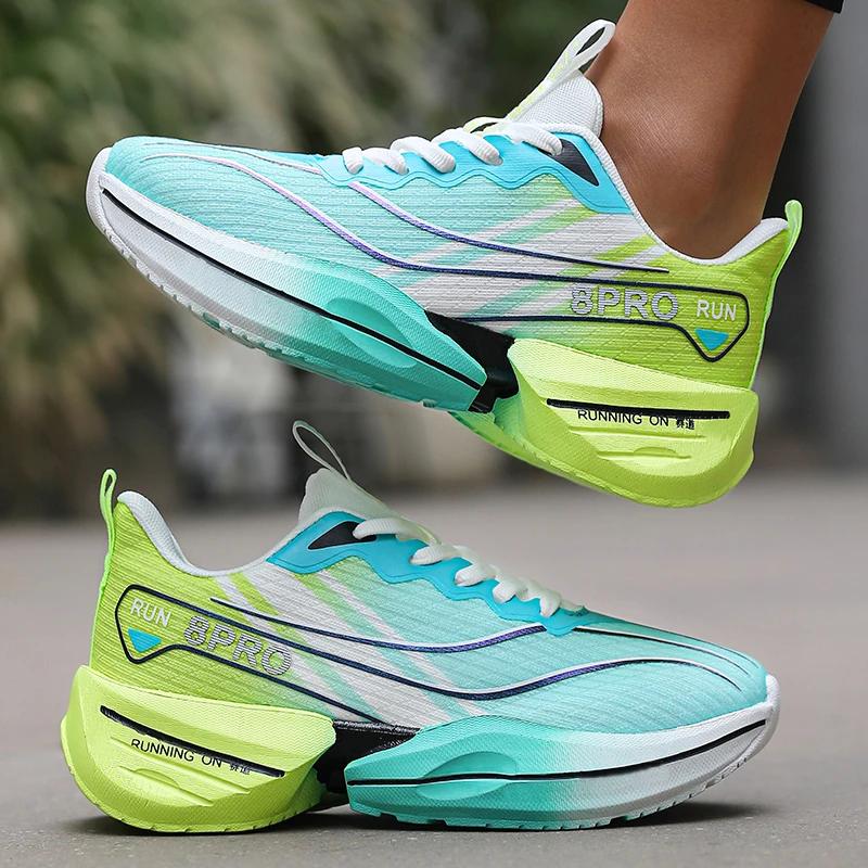Basketball Men Tennis Running Shoes Fashionable Carbon Plate Sports Training Shoe Outdoor Anti Slip Shock-absorbing Tennis Shoes