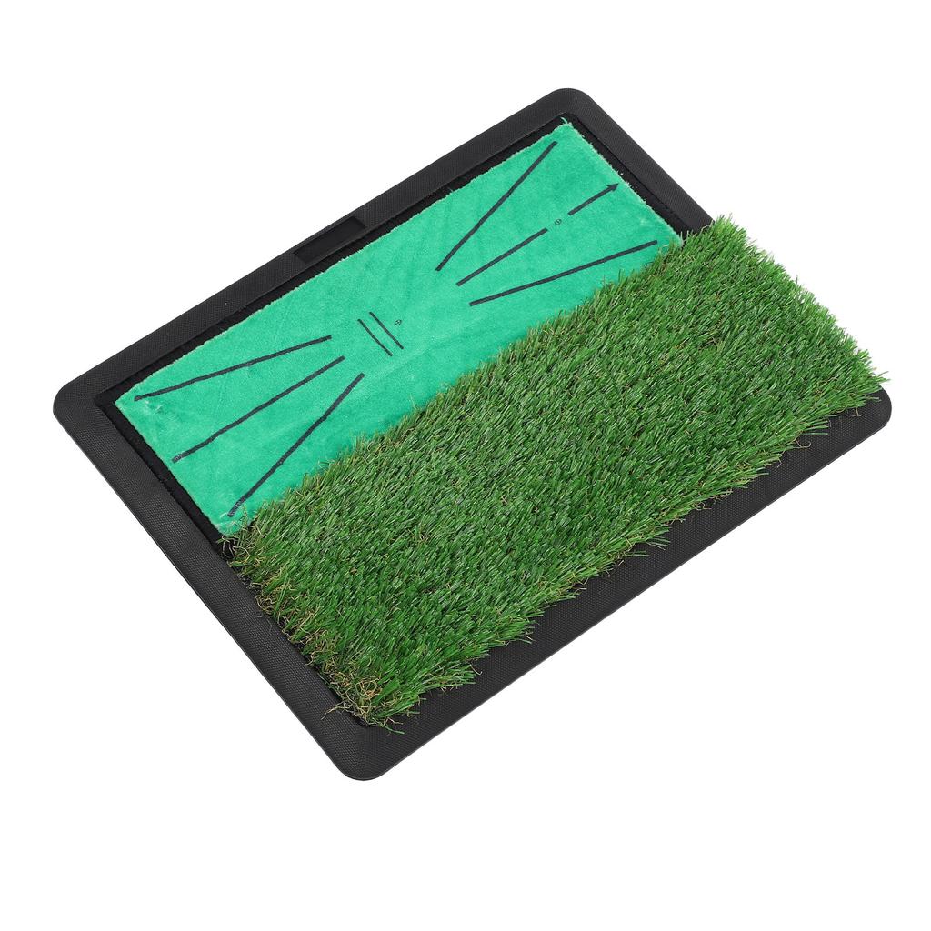 Golf Hitting Training Mat Anti Slip Swing Practice Rug with Fake Grass for Home Office Outdoor Daily Training