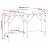 Console Table Black Oak Look 140 X 29 X 75 Cm