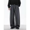 Old Money Wind Double Pleated Pants Men's and Women's Autumn Trendy Brand Retro Maillard Wide-leg Pants Versatile Thickened Casual Pants